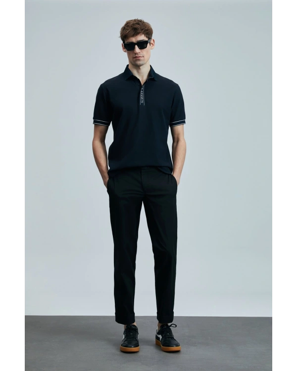 Lufian Lord Erkek Lacivert Polo Yaka T-Shirt 111040207