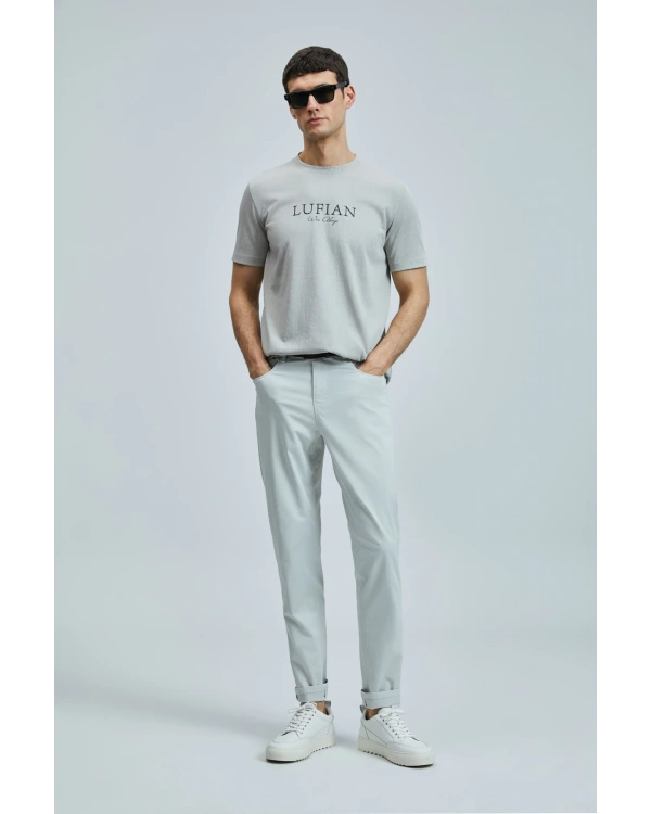 Lufian Erkek Love Modern Grafik Bej T-Shirt 111020238