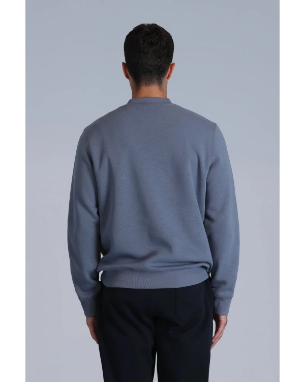 Lufian Loved Erkek Koyu Mavi Sweatshirt 112030137