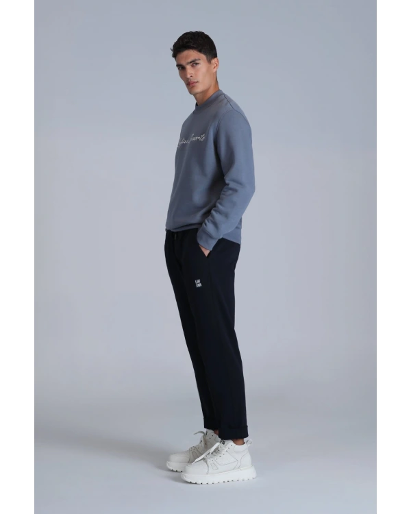 Lufian Loved Erkek Koyu Mavi Sweatshirt 112030137