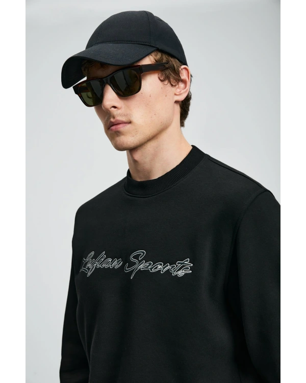 Lufian Loved Erkek Siyah Sweatshirt 112030170