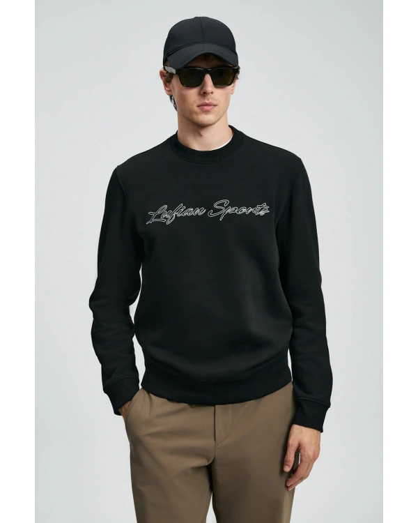 Lufian Loved Erkek Siyah Sweatshirt 112030170