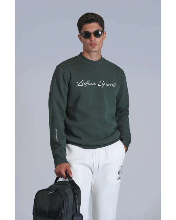 Lufian Loved Erkek Yeşil Sweatshirt 112030137