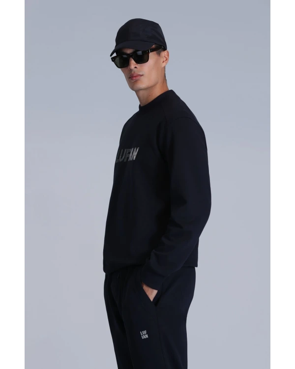 Lufian Luther Erkek Lacivert Sweatshirt 112030145
