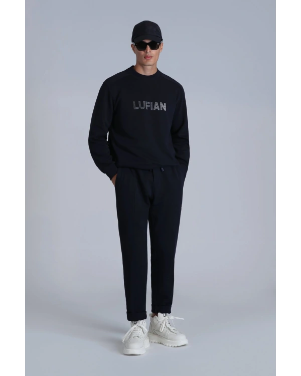 Lufian Luther Erkek Lacivert Sweatshirt 112030145