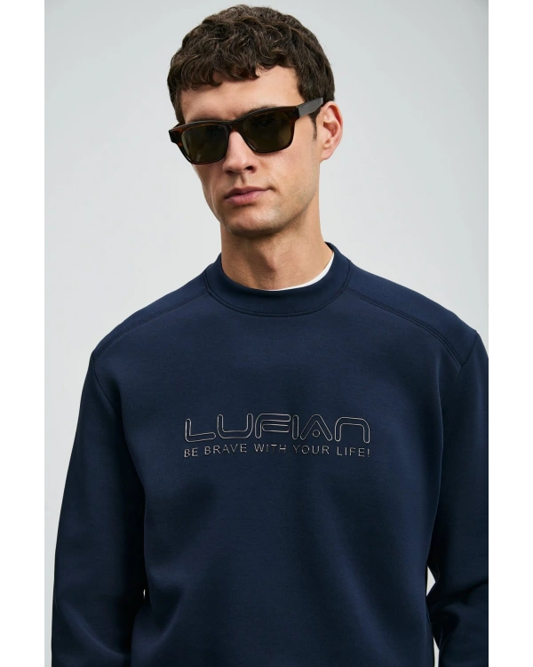 Lufian Luther Erkek Lacivert Sweatshirt 112030171