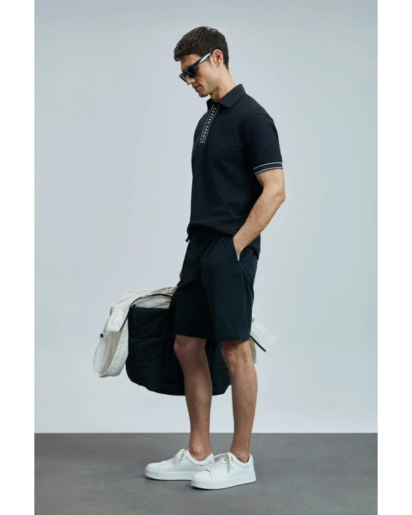 Lufian Luus Erkek Siyah Spor Şort 111210080