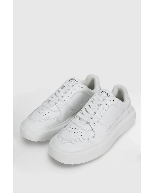 Lufian Mateas Erkek Beyaz Deri Sneaker 112230251