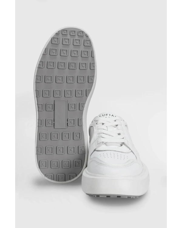Lufian Mateas Erkek Beyaz Deri Sneaker 112230251
