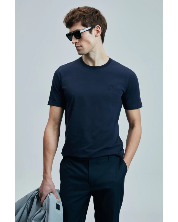 Lufian Erkek Pablo Lacivert T-Shirt 111020265