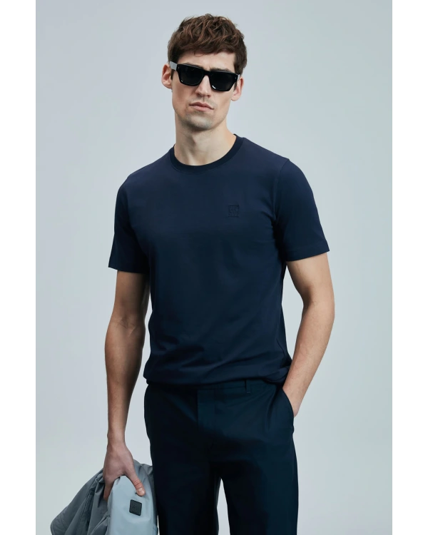 Lufian Erkek Pablo Lacivert T-Shirt 111020265