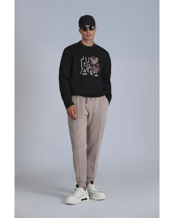 Lufian Pitcher Erkek Siyah Sweatshirt 112030138