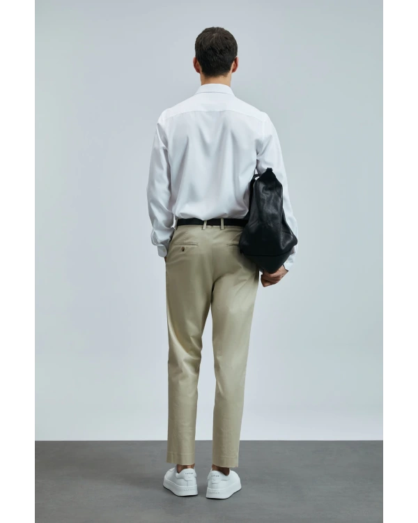 Lufian Erkek Plus Smart Chino Slim Fit Deve Tüyü Pantolon 111190339