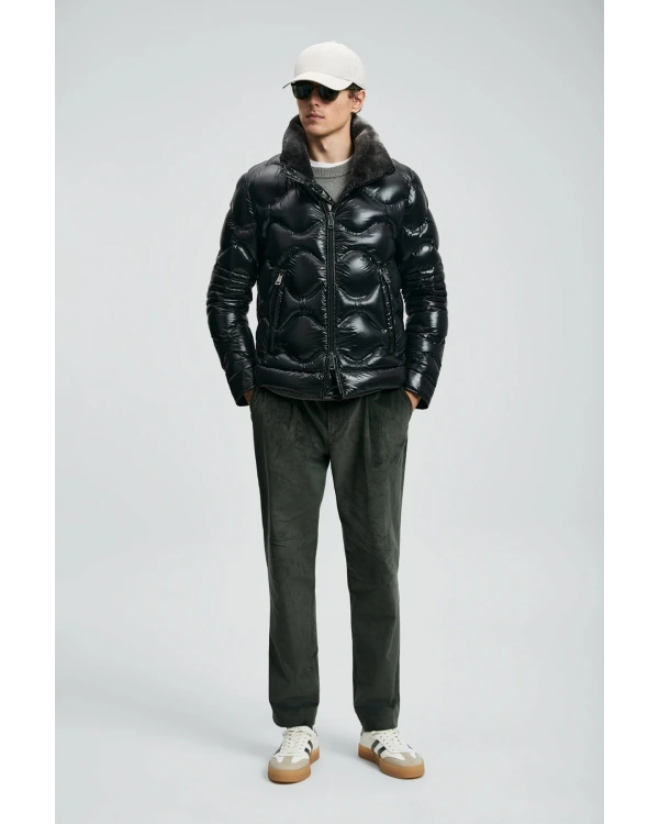 Lufian Roy Kaz Tüyü Erkek Siyah Mont 112120247