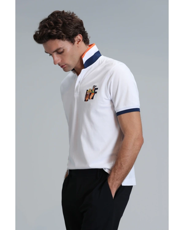 Lufian Erkek Ruby Polo Yaka Beyaz T-Shirt 111040165