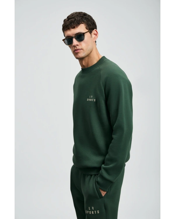 Lufian Sigma Erkek Çimen Yeşili Sweatshirt 112030186