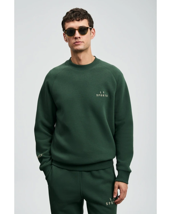 Lufian Sigma Erkek Çimen Yeşili Sweatshirt 112030186