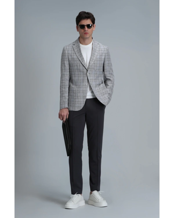 Lufian Erkek Simon Chino Slim Fit Yeşil Pantolon 111190324