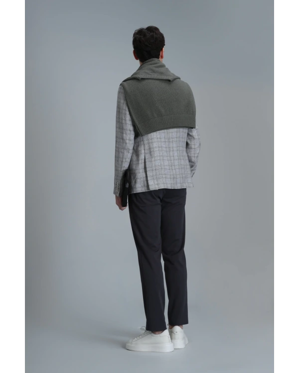 Lufian Erkek Simon Chino Slim Fit Yeşil Pantolon 111190324