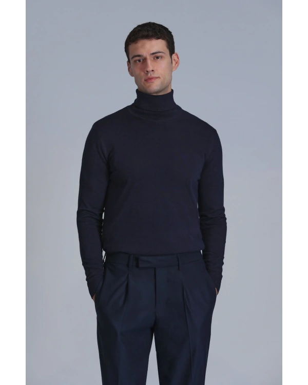 Lufian Soil Erkek Lacivert Kazak 112090126