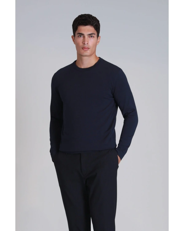 lufian Stone Erkek Lacivert Kazak 112090124