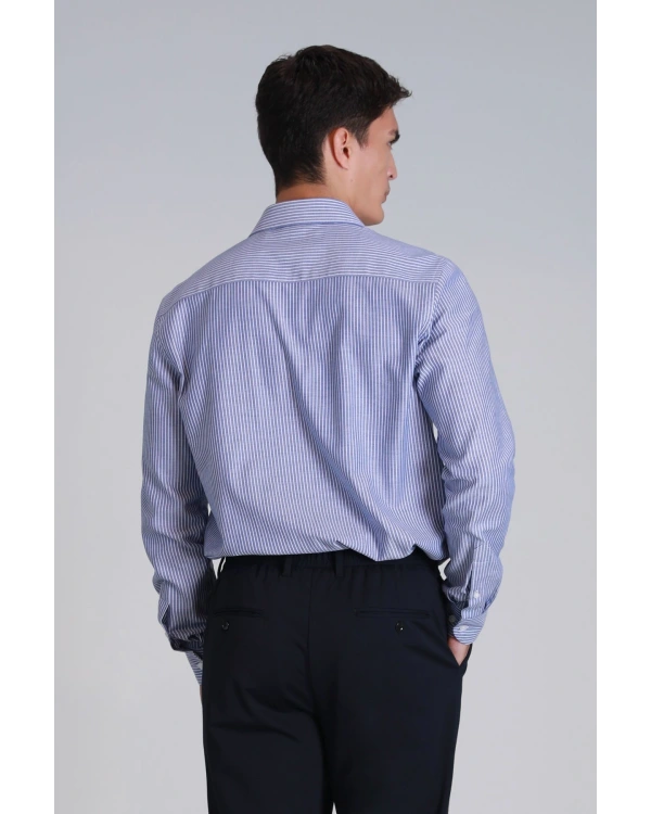 Lufian Strit Erkek Lacivert Gömlek 112010644
