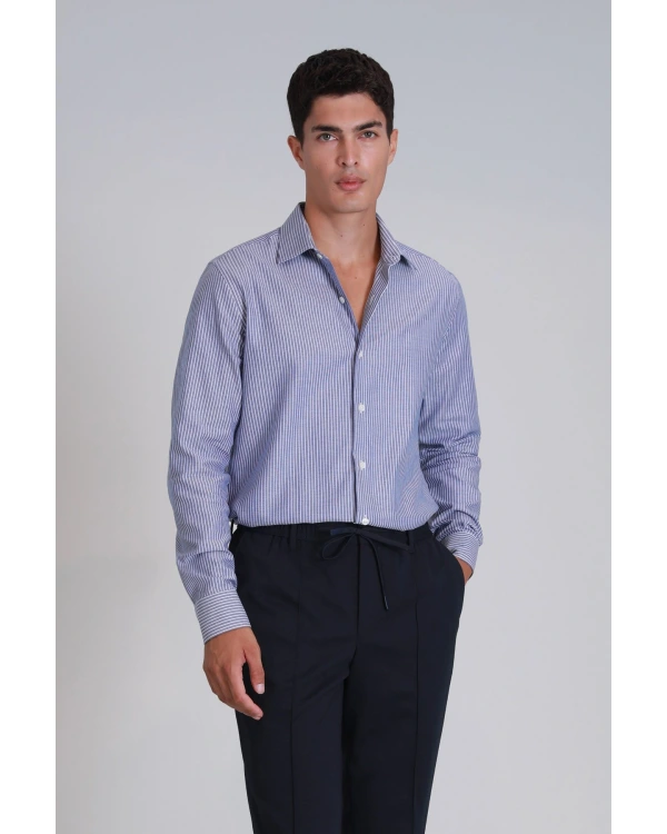 Lufian Strit Erkek Lacivert Gömlek 112010644