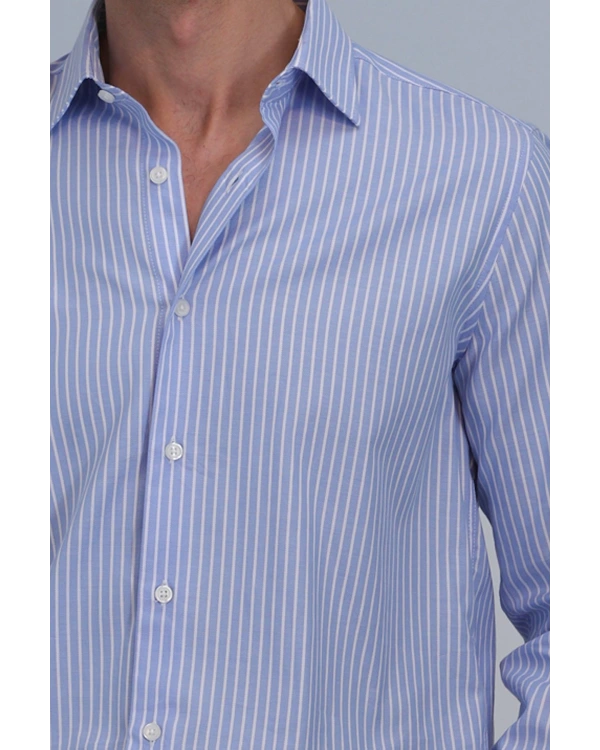 Lufian Strit Erkek Mavi Gömlek 112010644