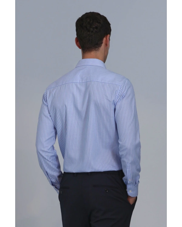 Lufian Strit Erkek Mavi Gömlek 112010644