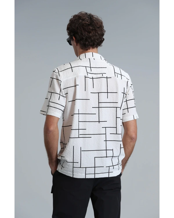 Lufian Erkek Taner Regular Basic Ekru Gömlek 111010608