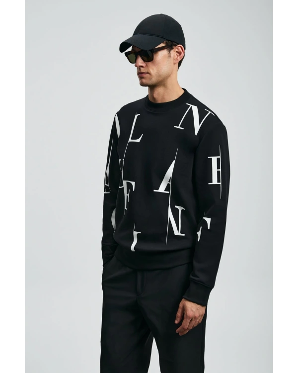 Lufian Erkek Tiffany Siyah Sweatshirt 112030184