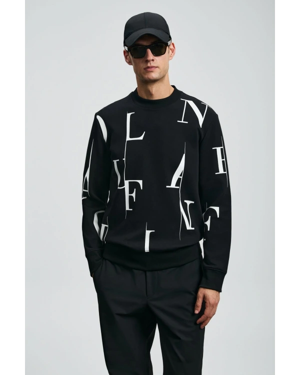 Lufian Erkek Tiffany Siyah Sweatshirt 112030184