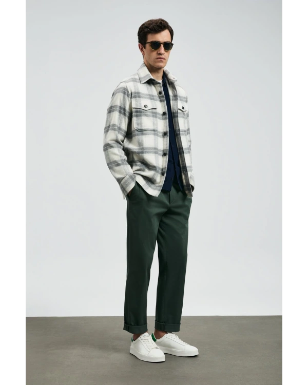 Lufian Valdo Erkek Gri Basic Gömlek Regular Fit 112010669