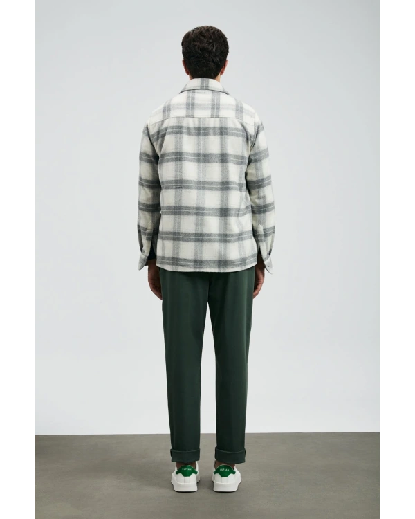 Lufian Valdo Erkek Gri Basic Gömlek Regular Fit 112010669