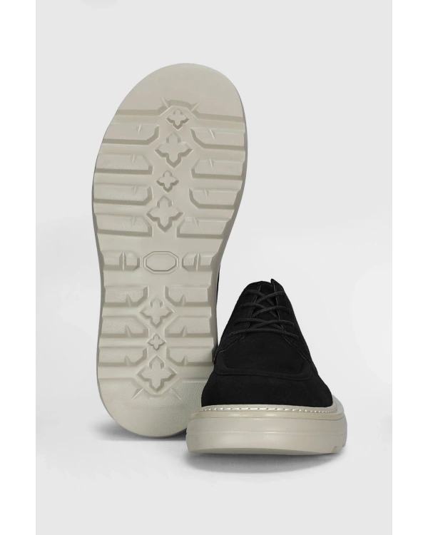 Lufian William Erkek Siyah Deri Sneaker 112230246