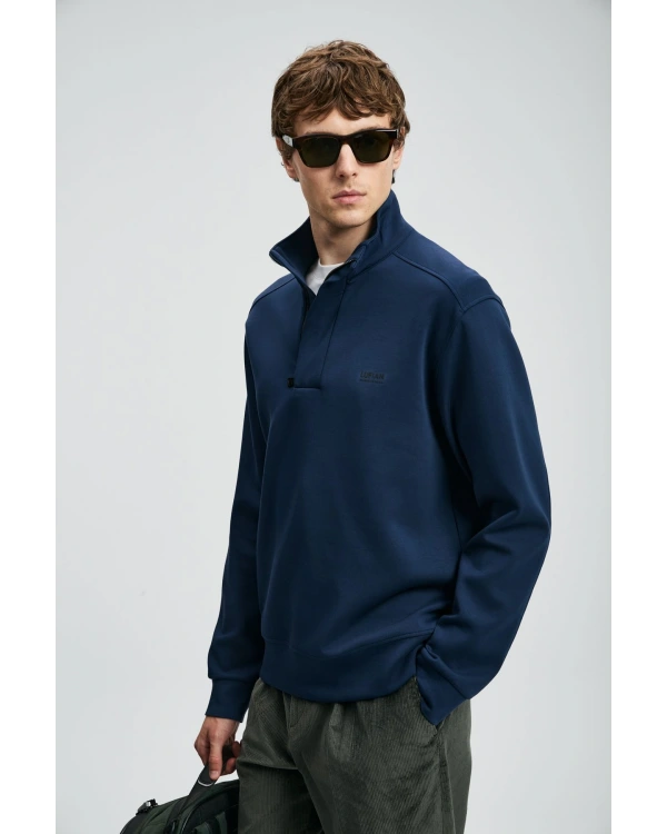 Lufian Wonder Erkek Lacivert Sweatshirt 112030185