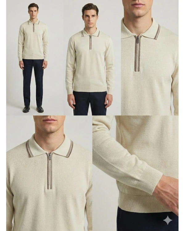 Nehir Ferm Polo Yaka Triko Kazak 254100907