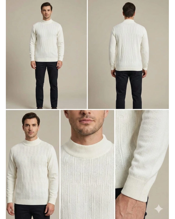 Nehir Yarım Balıkçı Triko Kazak 254100504