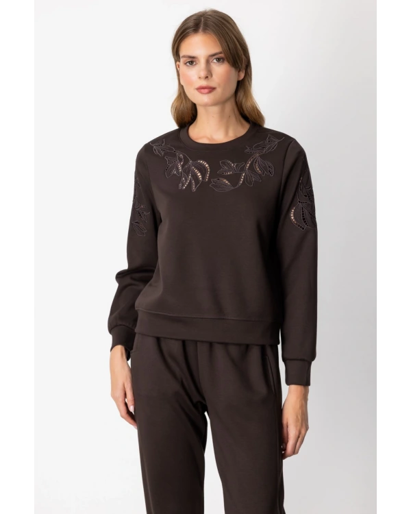 On Fashion Kolları Ve Yakası Pencere Detaylı Sweat 66322