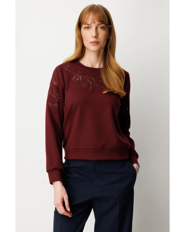 On Fashion Kolları Ve Yakası Pencere Detaylı Sweat 66322