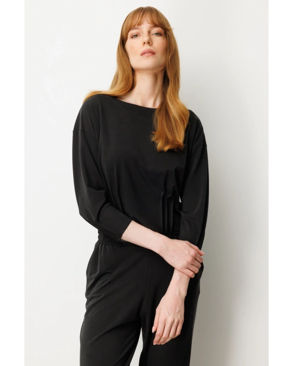 On Fashion Pileli Dikişli Bluz 64408