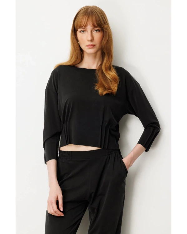 On Fashion Pileli Dikişli Bluz 64408