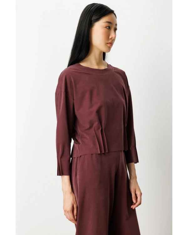 On Fashion Pileli Dikişli Bluz 64408