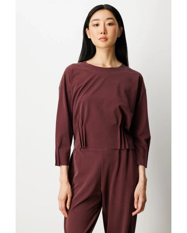 On Fashion Pileli Dikişli Bluz 64408