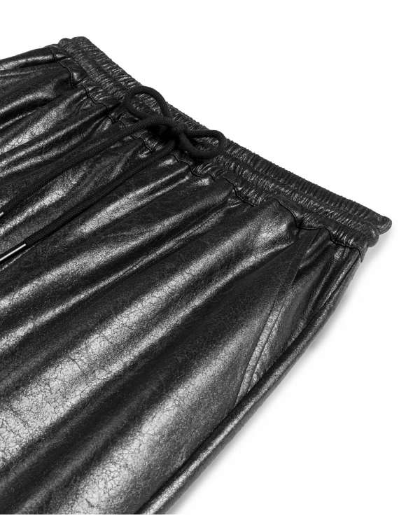 Twist Deri Görünümlü Elastik Bel Pantolon TW6250003209