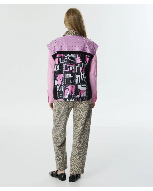 Twist Desen Mix Trok Baskılı Yelek TW6250007013