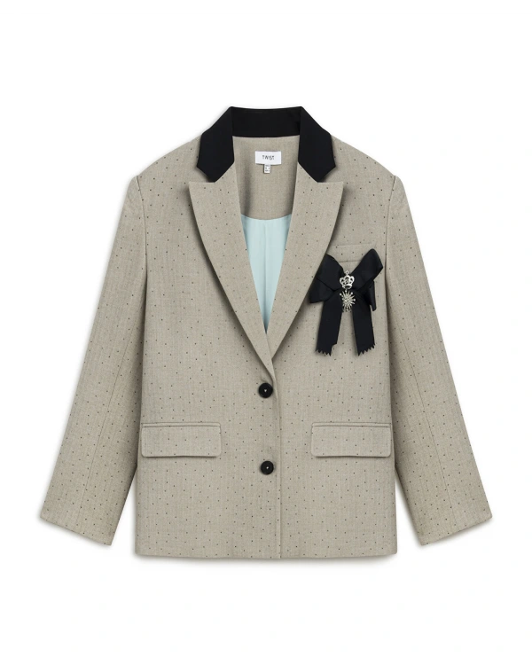 Twist Fiyonk Aplikeli Blazer Ceket TW6250106011