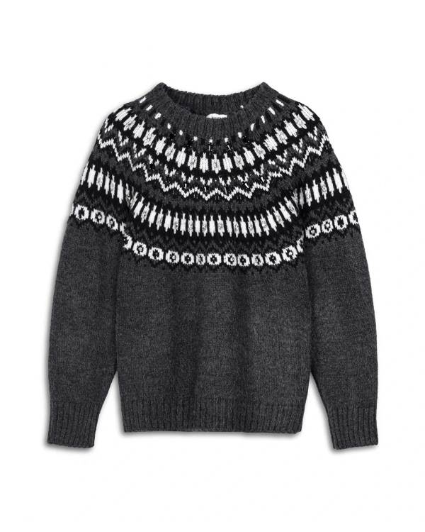 Twist İşlemeli Jakarlı Antrasit Triko TW6250050444