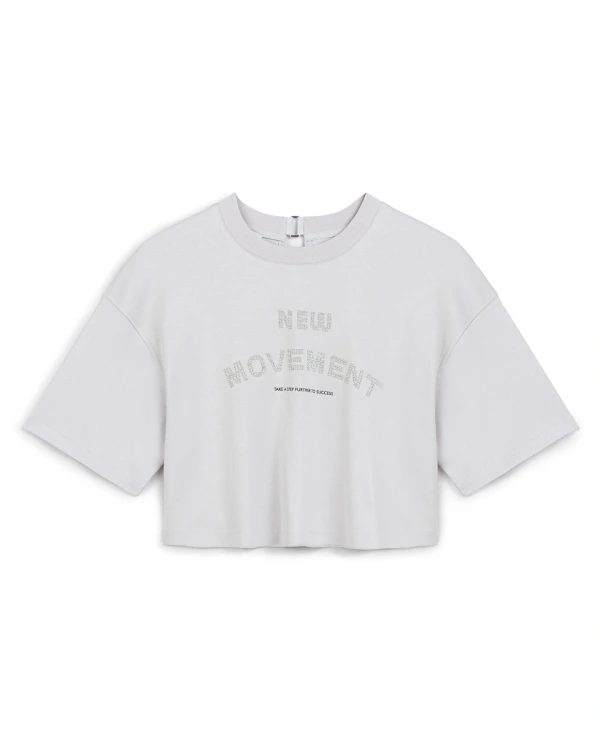 Twist Kadın Hotfix Baskılı Lila T-shirt TS1250070071