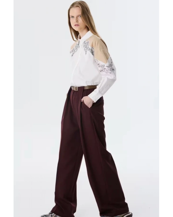 Twist Kemerli Wide Leg Pantolon TW6250003114